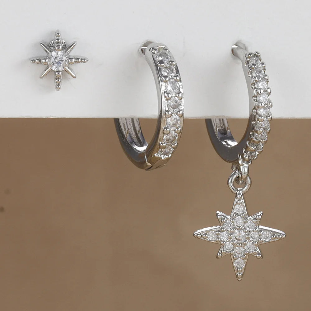 3 piece Drop Earring Set