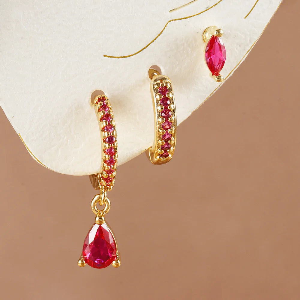 3 piece Drop Earring Set
