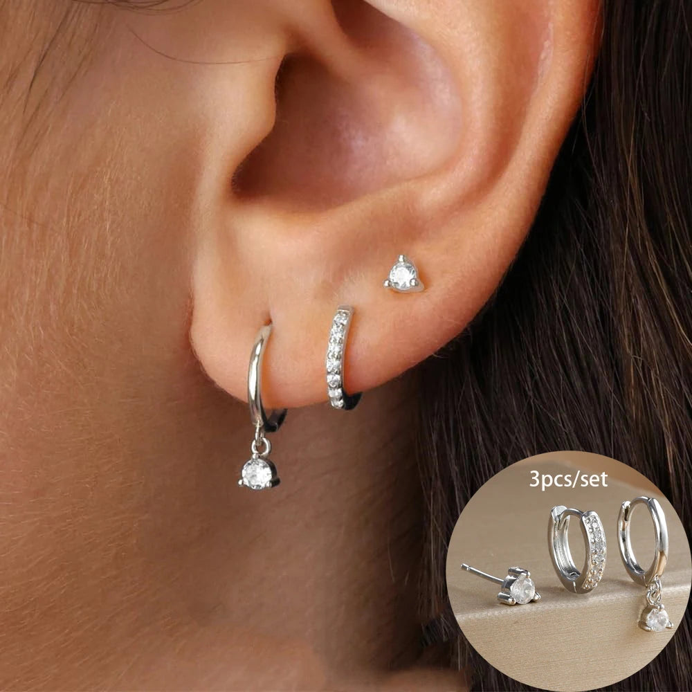 3 piece Drop Earring Set