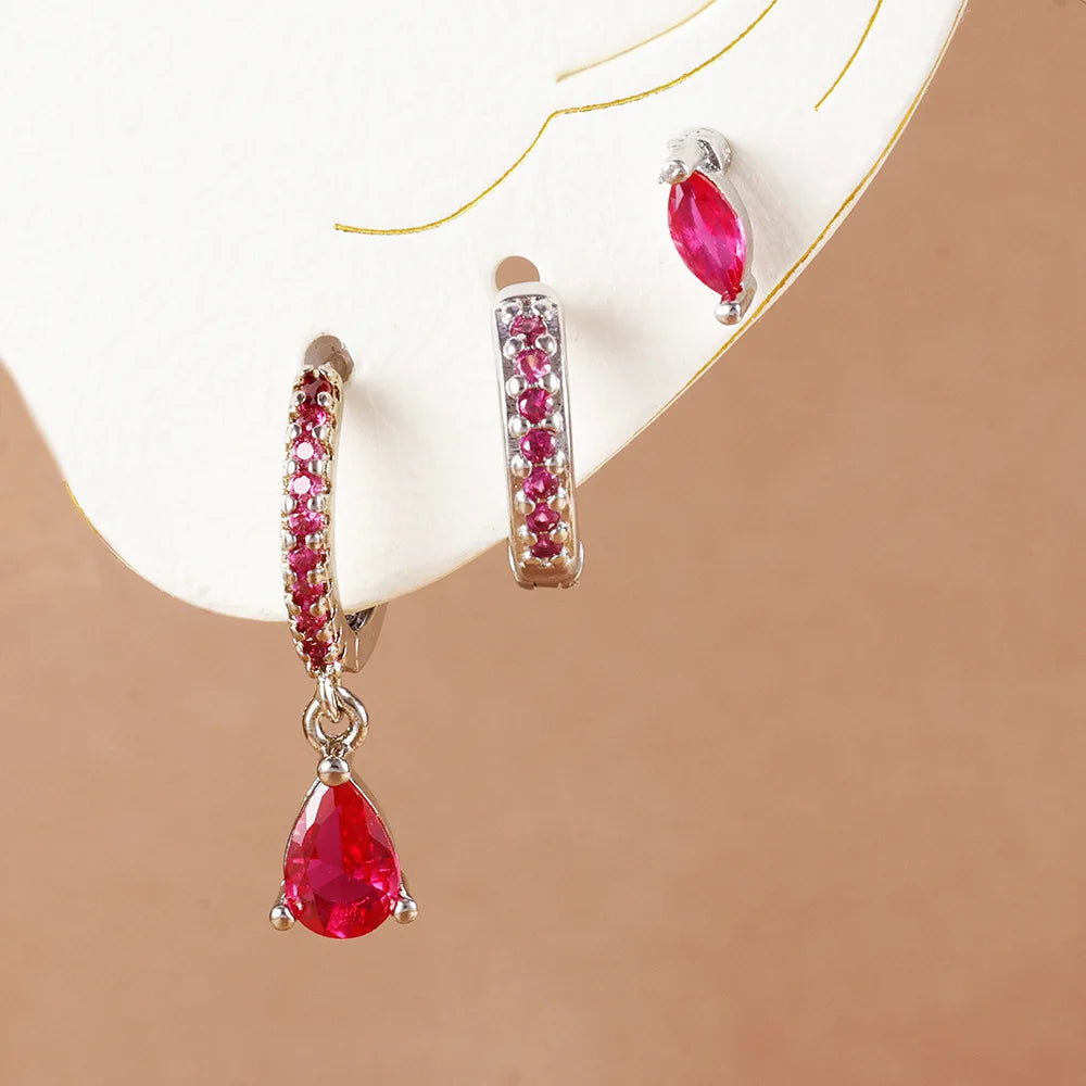 3 piece Drop Earring Set