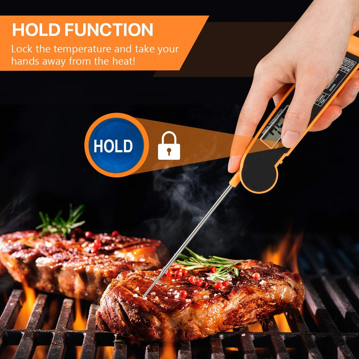 Hot Sale Digital Kitchen Food Thermometer Probe BBQ Electronic Oven Thermometer For Meat Water Milk Cooking Food  Kitchen Tools