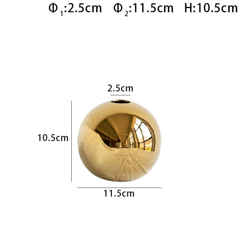 Golden Ball Vase