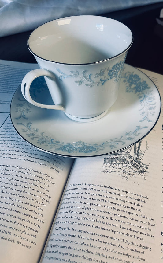 The Quiet Reader Vintage Teacup