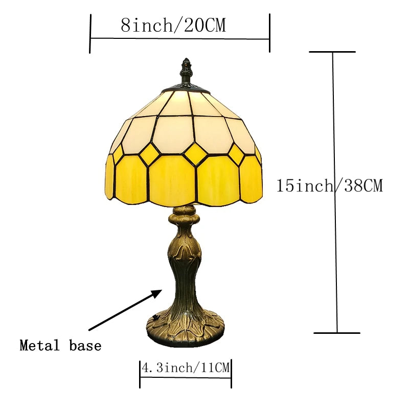 8" Nordic Orange Table Lamp