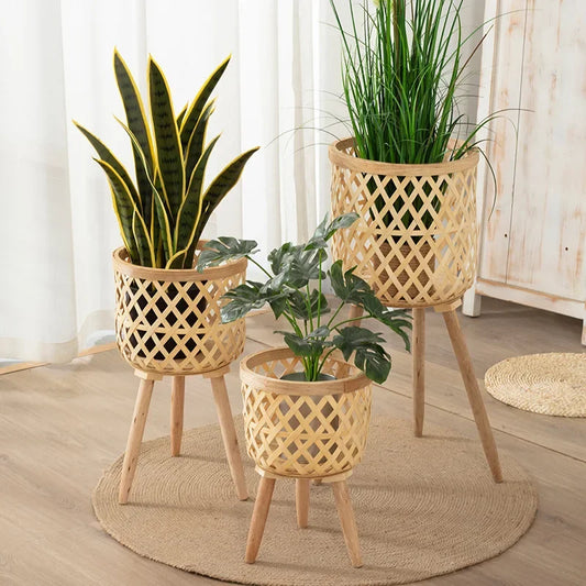 Rattan Woven Flower Pot