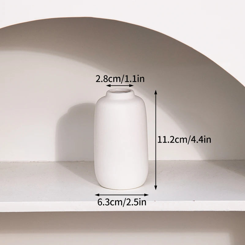 White Ceramic Vases