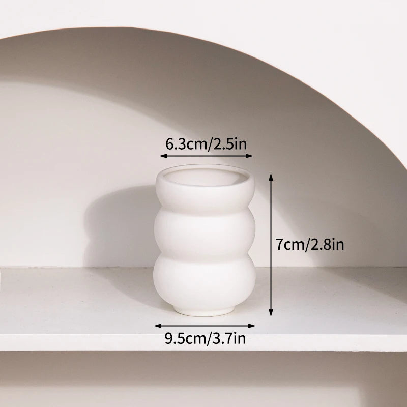 White Ceramic Vases