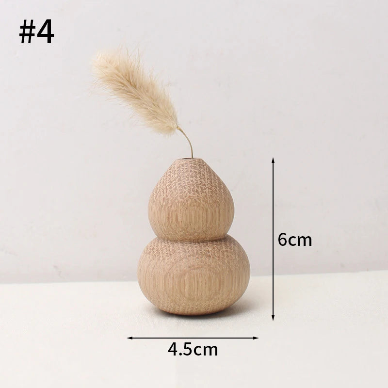 Wooden Bud Vases