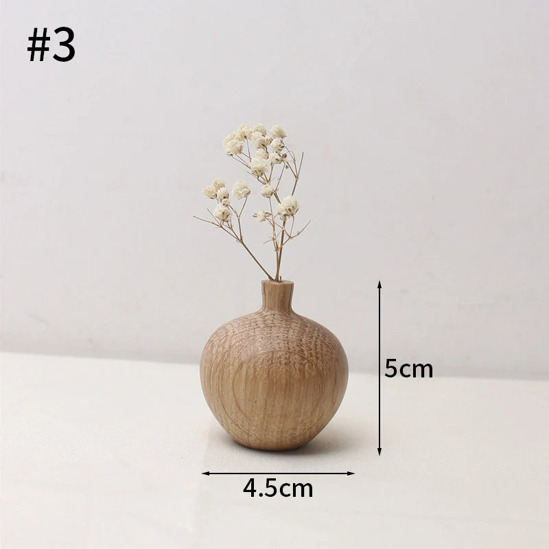 Wooden Bud Vases