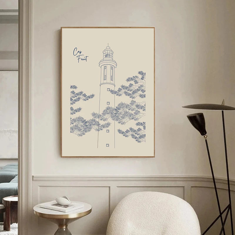 Minimalist French Travel Poster