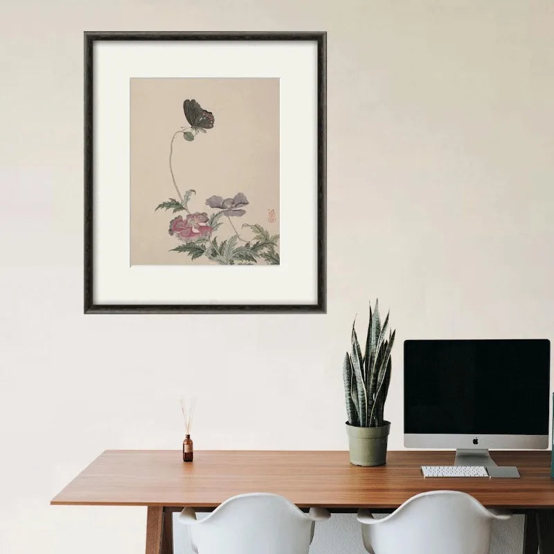 Grasshopper Botanical Canvas Print