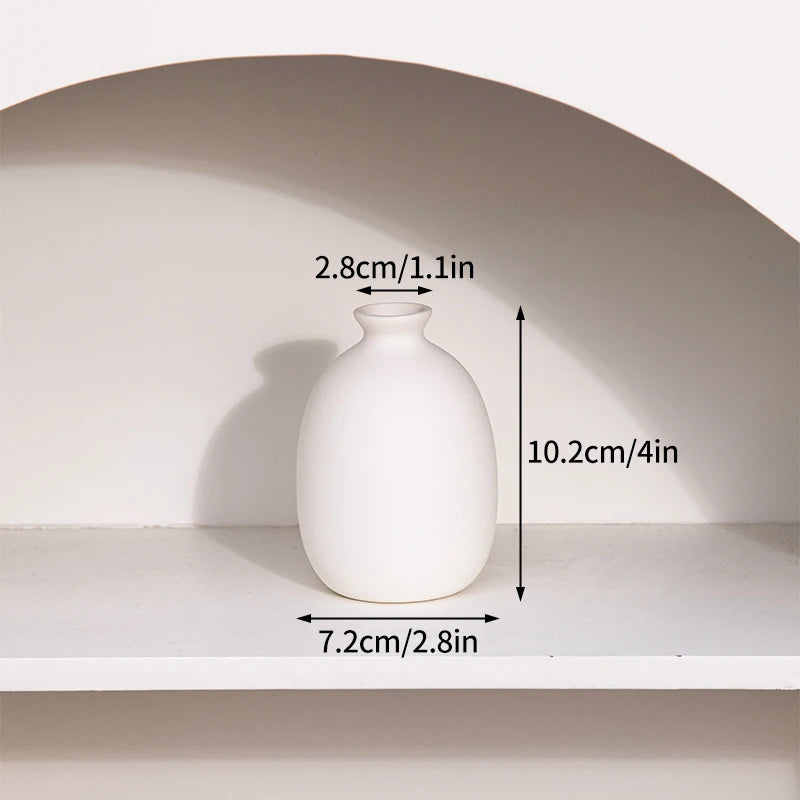 White Ceramic Vases