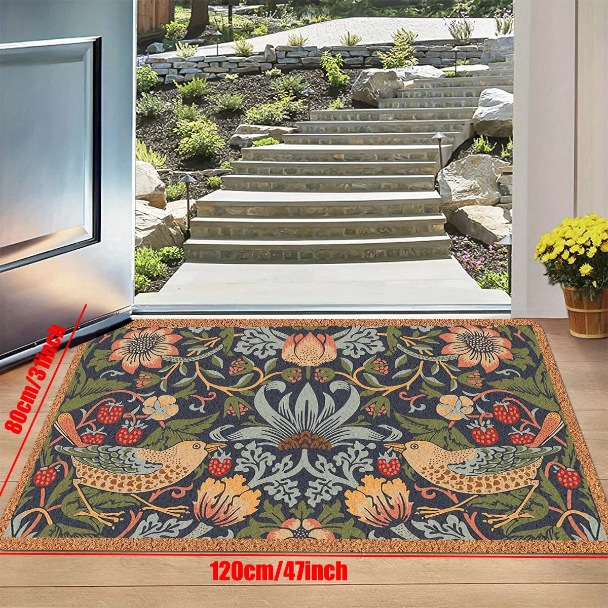 Floral Bird Doormat