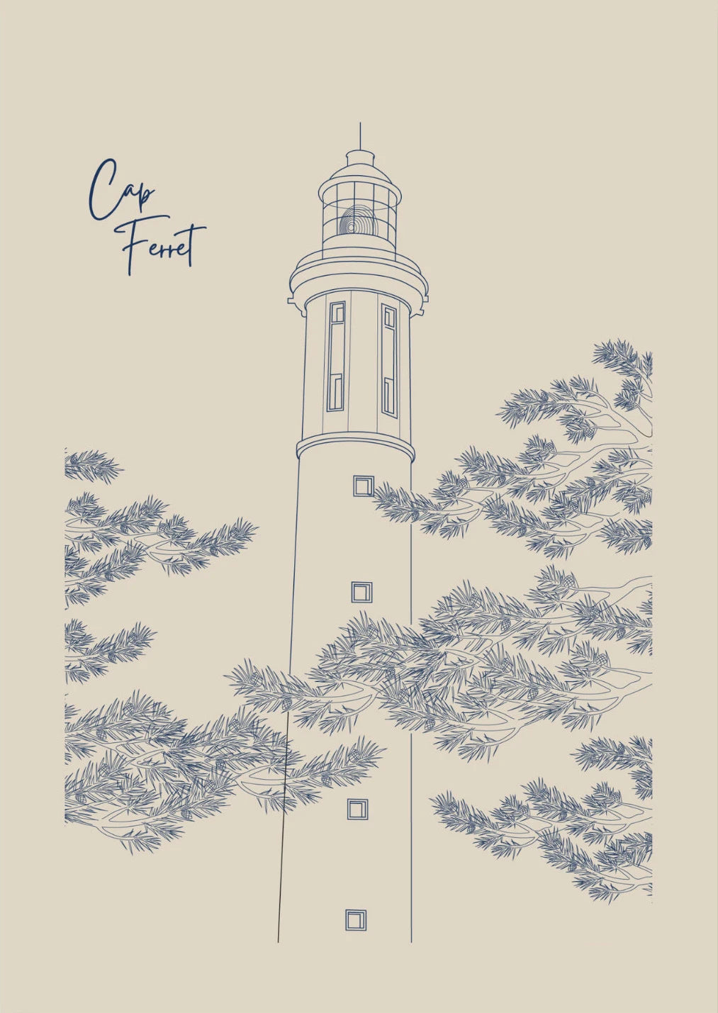 Minimalist French Travel Poster