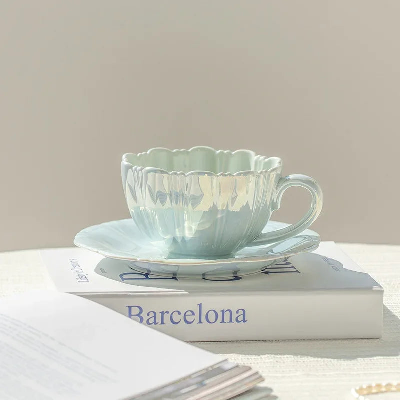 Pearl Petal Cup and Saucer