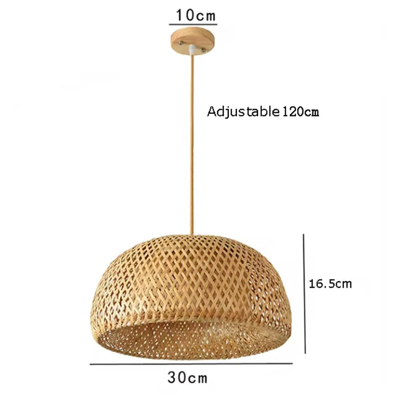 Bamboo Pendant Light Fixture