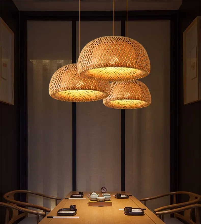 Bamboo Pendant Light Fixture