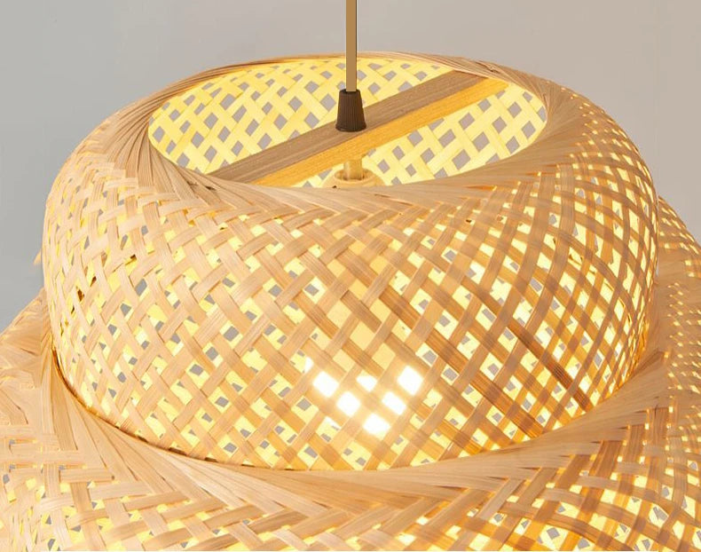 Bamboo Pendant Light Fixture