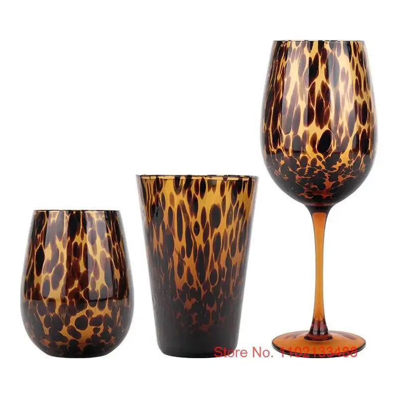 Amber Leopard Glasses