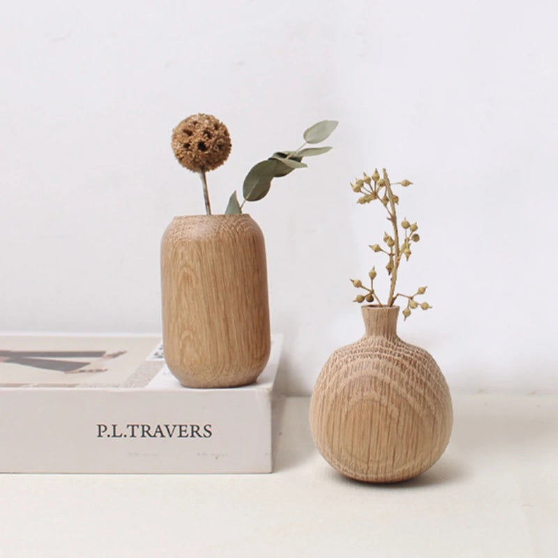 Wooden Bud Vases