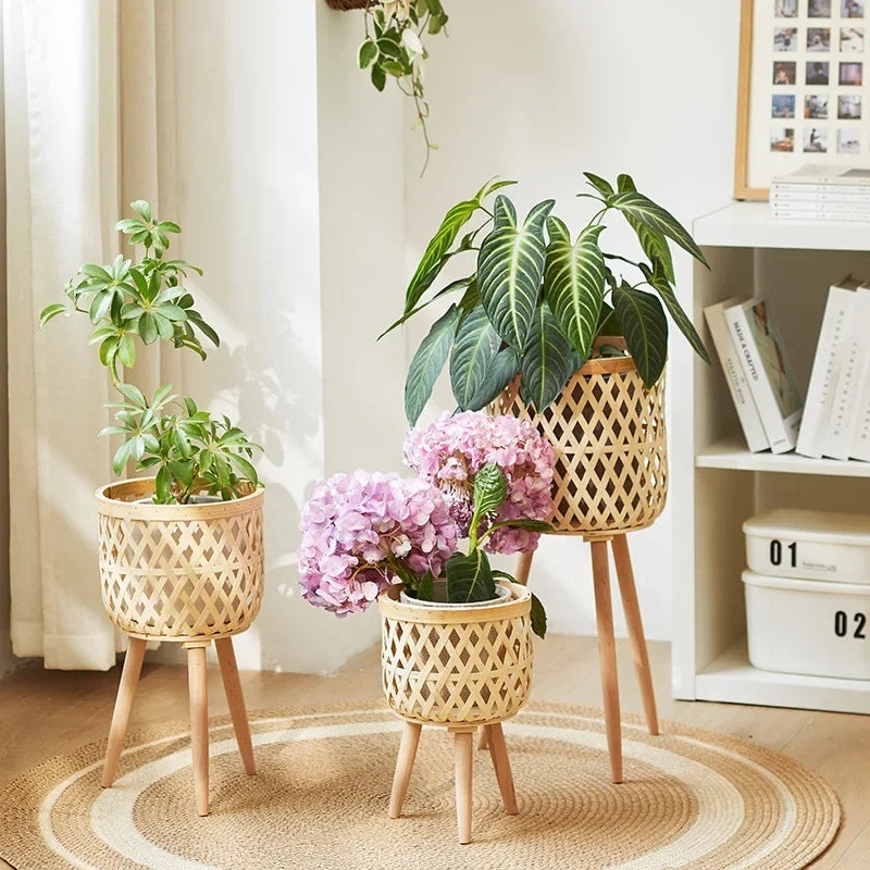 Rattan Woven Flower Pot