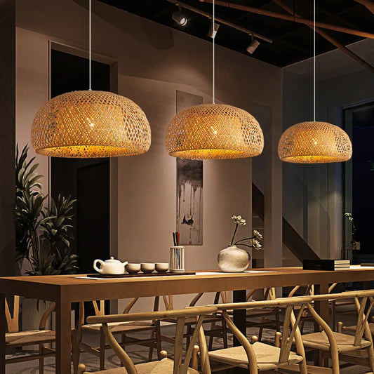 Bamboo Pendant Light Fixture