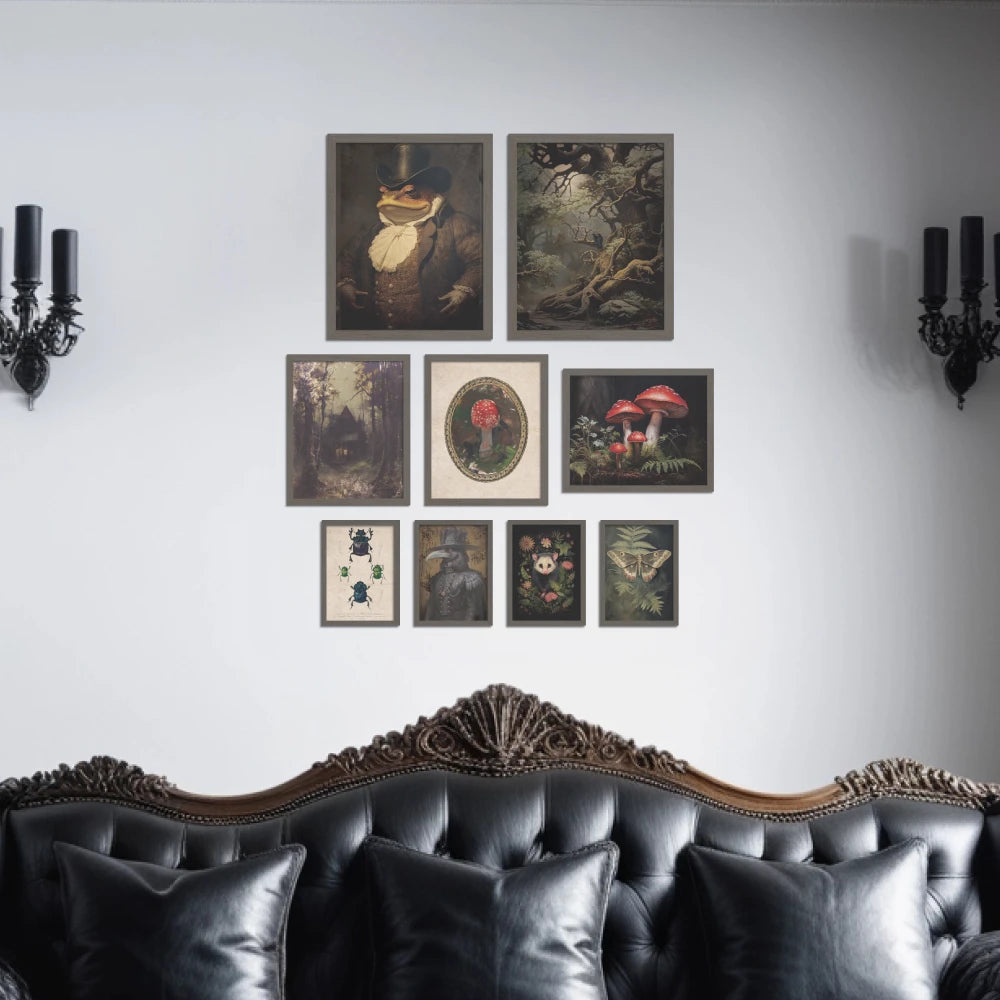 9pc Gothic Style Canvas Printing