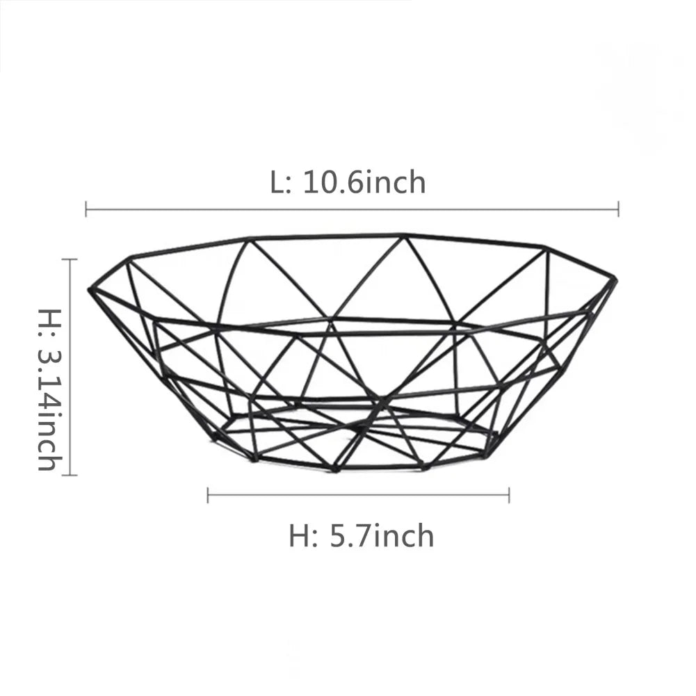 Simple Metal Fruit Basket