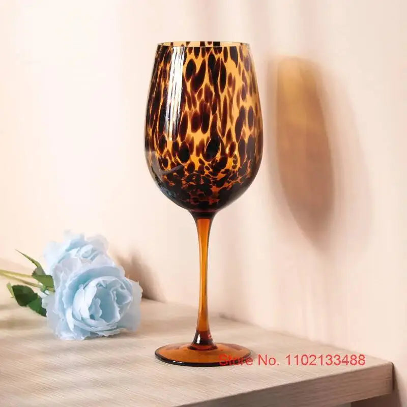 Amber Leopard Glasses