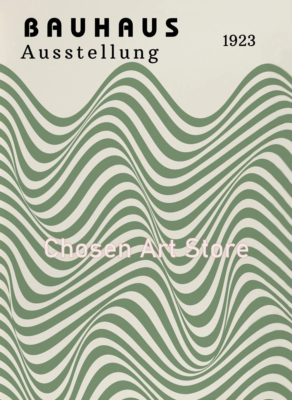 Set of 6 Green William Morris Matisse Exhibition Canvas