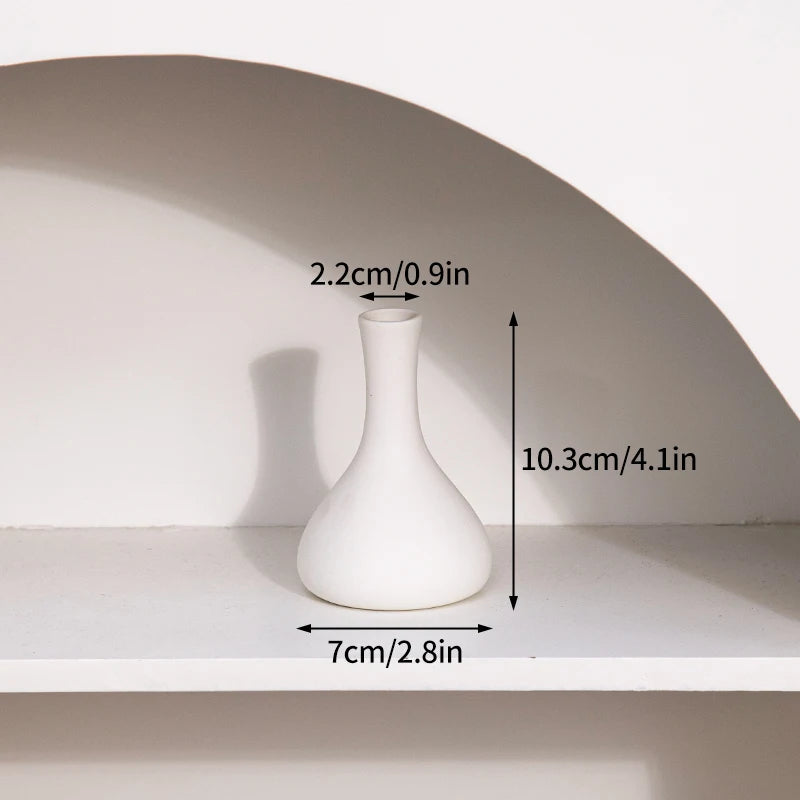 White Ceramic Vases