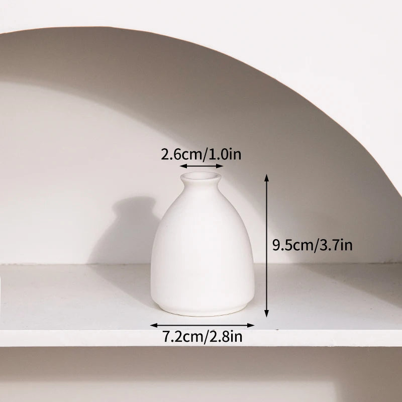 White Ceramic Vases