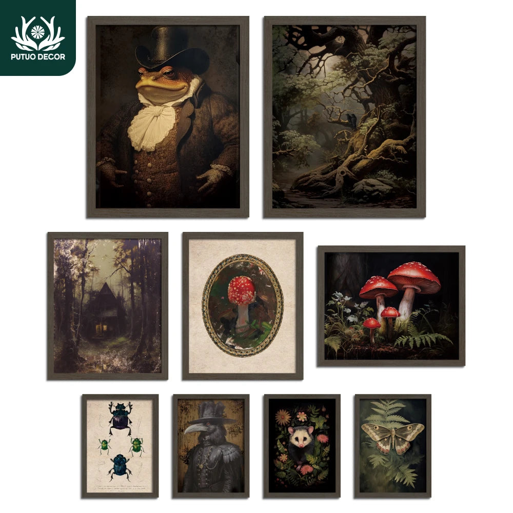 9pc Gothic Style Canvas Printing