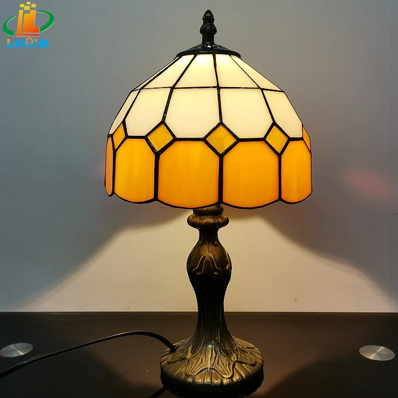 8" Nordic Orange Table Lamp