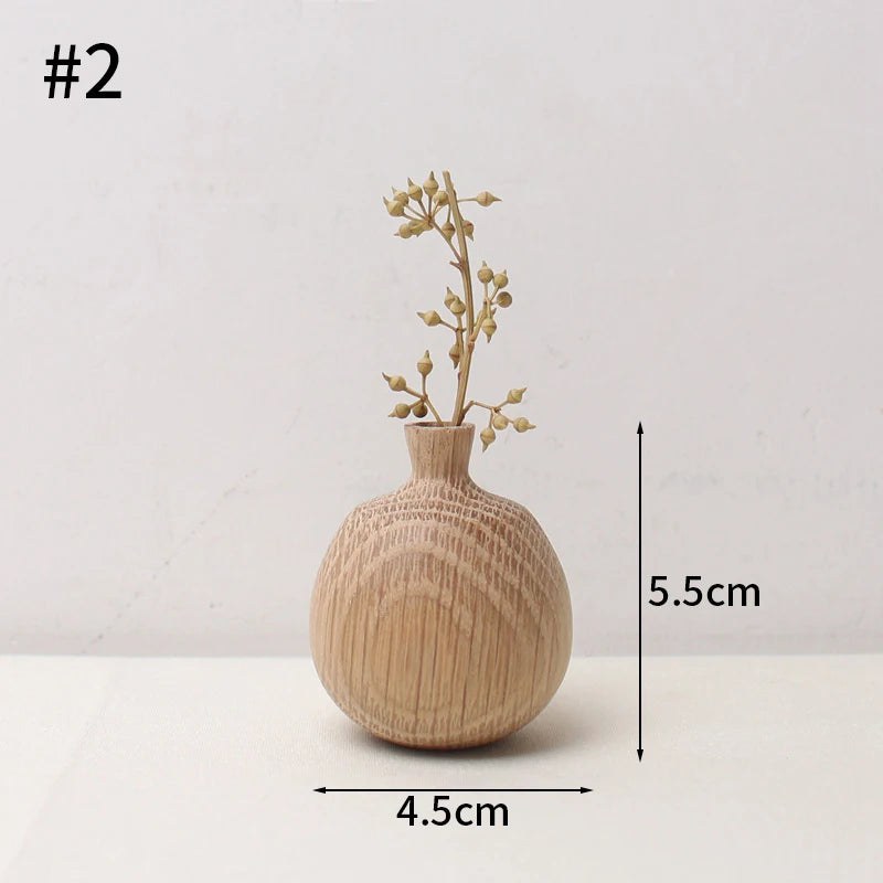 Wooden Bud Vases