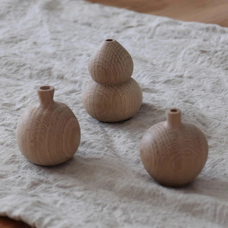 Wooden Bud Vases