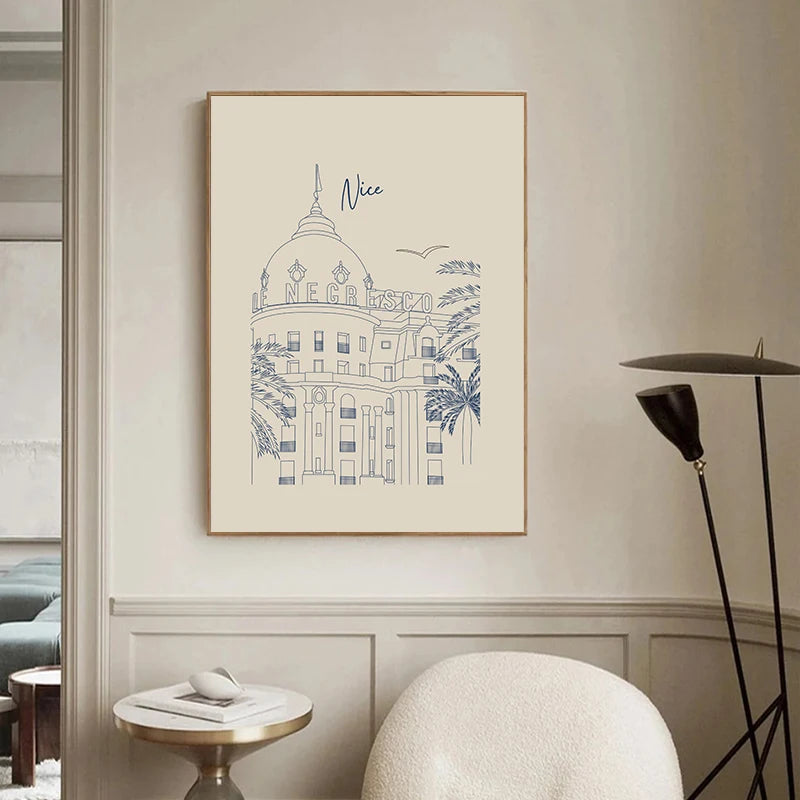 Minimalist French Travel Poster