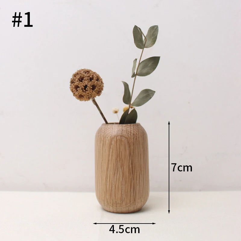 Wooden Bud Vases