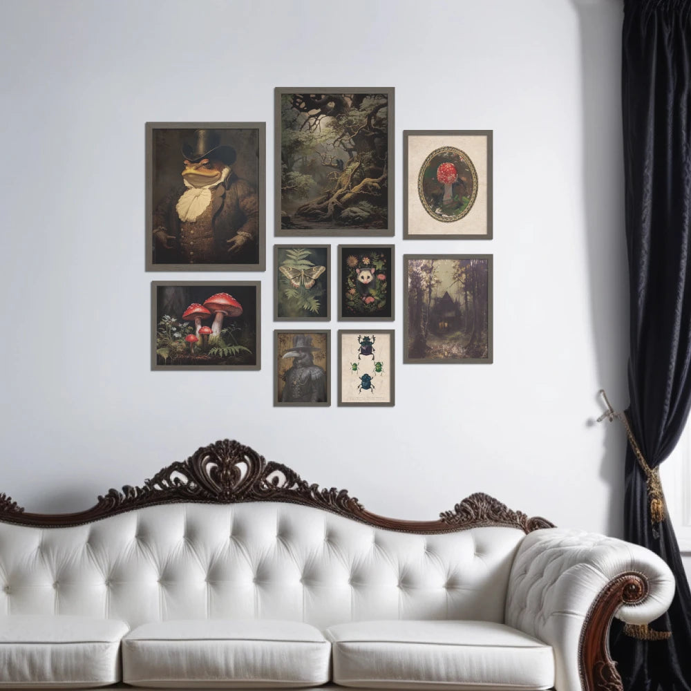 9pc Gothic Style Canvas Printing