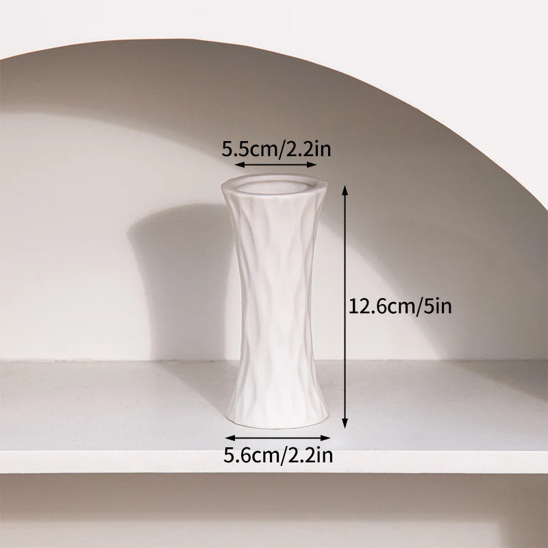 White Ceramic Vases
