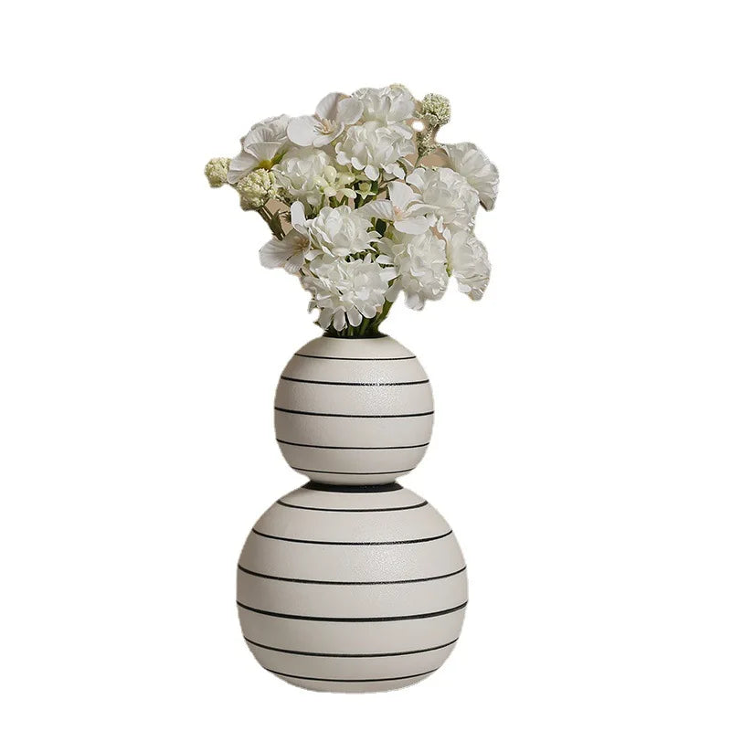 Striped Sphere Vases