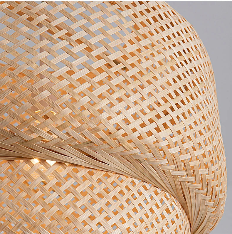 Bamboo Pendant Light Fixture