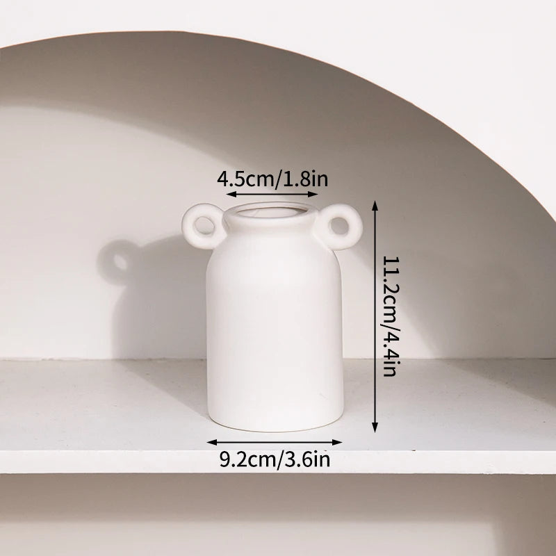 White Ceramic Vases