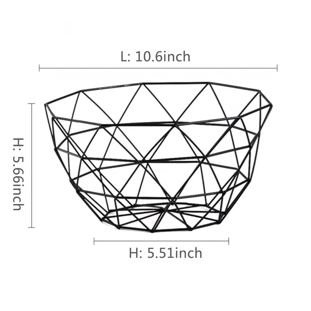 Simple Metal Fruit Basket