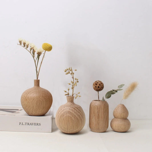 Wooden Bud Vases