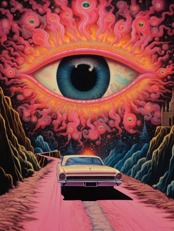 Retro Surrealism Canvas (Unframed)