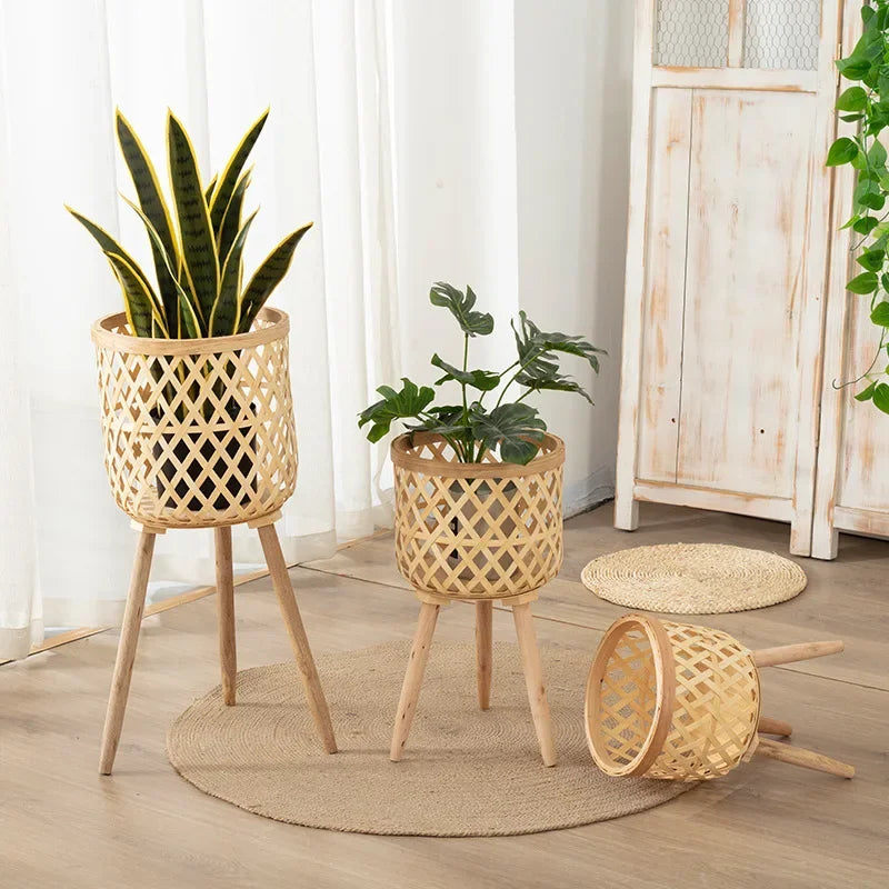Rattan Woven Flower Pot