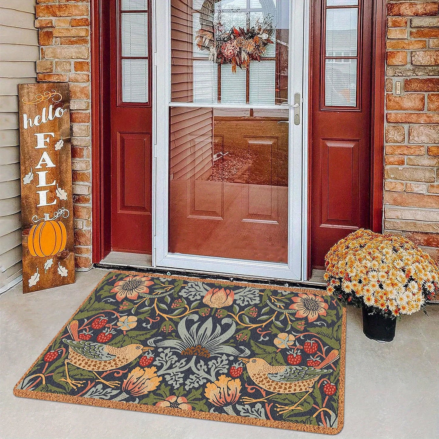 Floral Bird Doormat
