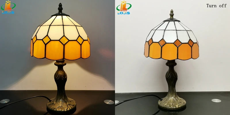 8" Nordic Orange Table Lamp