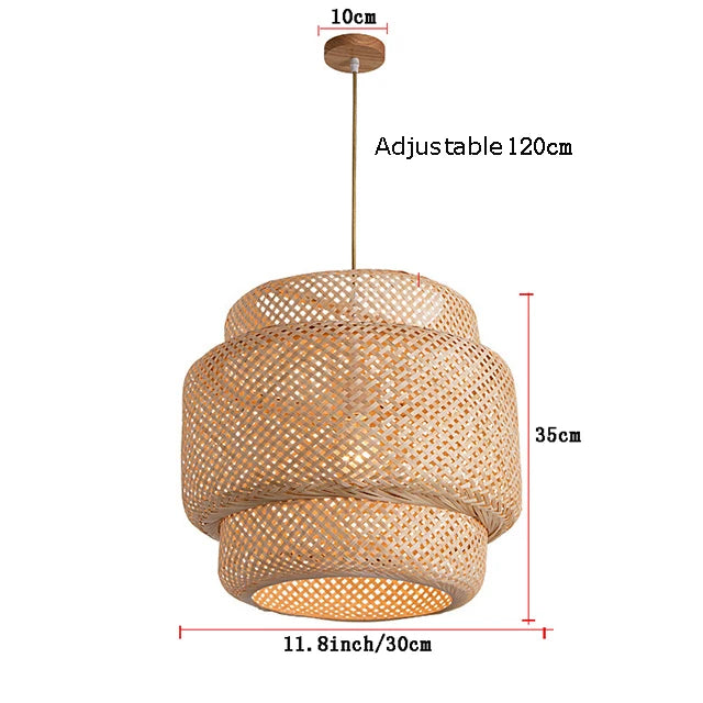 Bamboo Pendant Light Fixture